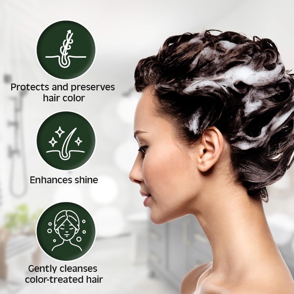 NEW Herbal Hue Hair Care Shampoo + Conditioner for Black Hair Color UNISEX - Picture 3 of 8